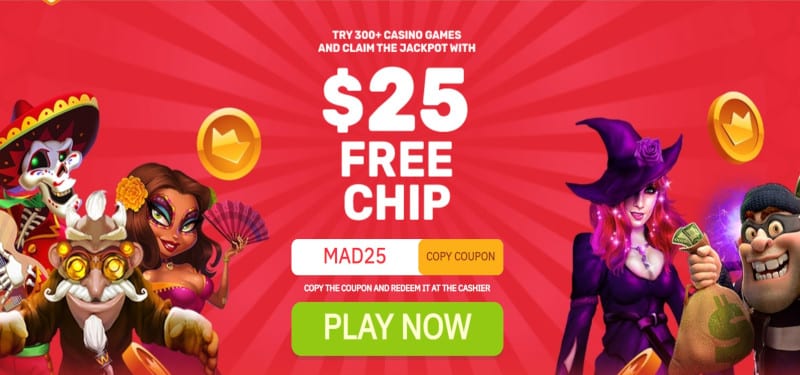 25 fichas gratis sin deposito | slotmadness casino