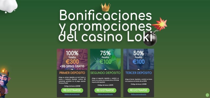 Loki casino bonificaiones