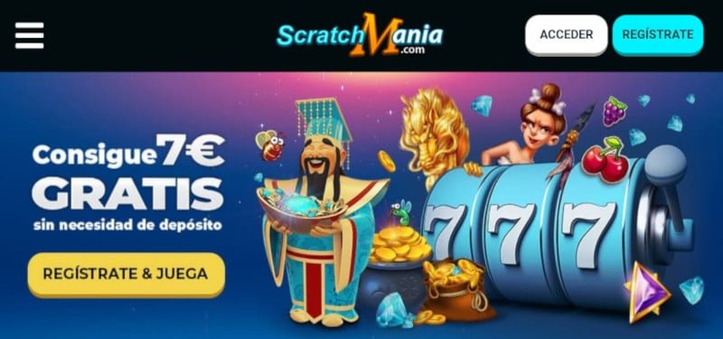 Scratch mania casino 7€ gratis