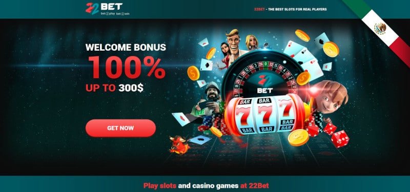 100% up to $300 22bet