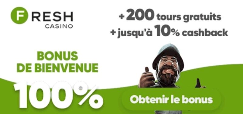 Fresh casino bonus de bienvenue
