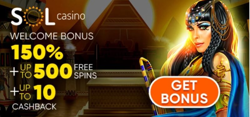 sol casino welcome bonus