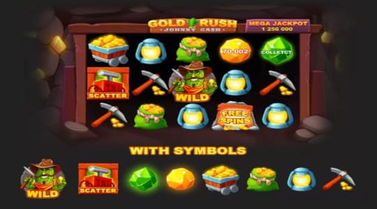 gold rush with jihnny cash símbolos y pagos