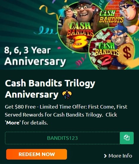 Cash Bandits Trilogy Anniversary