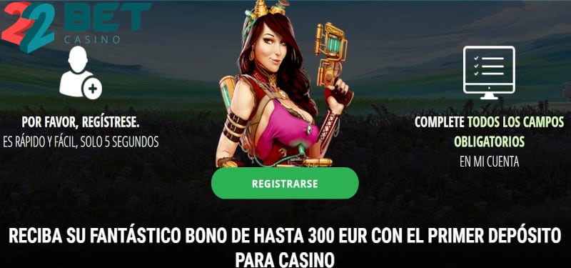 22bet casino bono