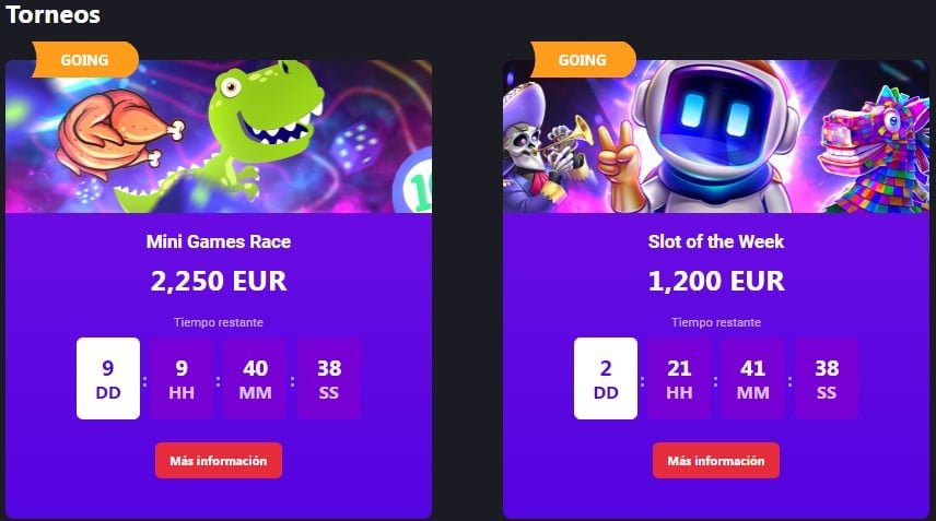 Mystake casino torneos