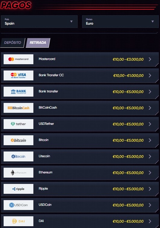 Quickwin casino retirada