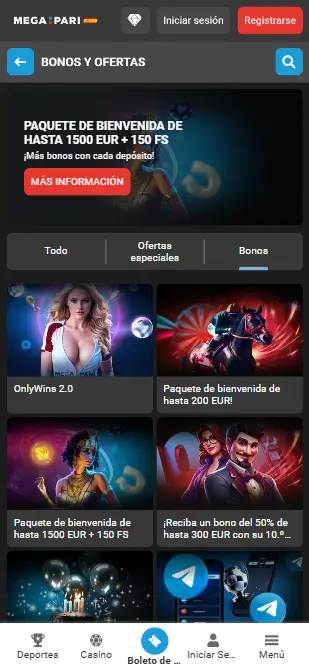 Megapari bonos