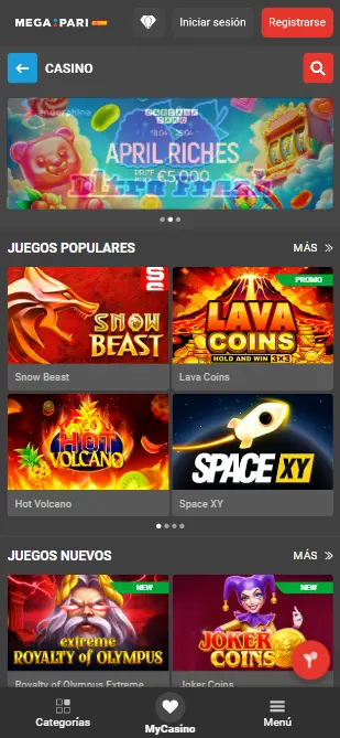 Megapari juegos