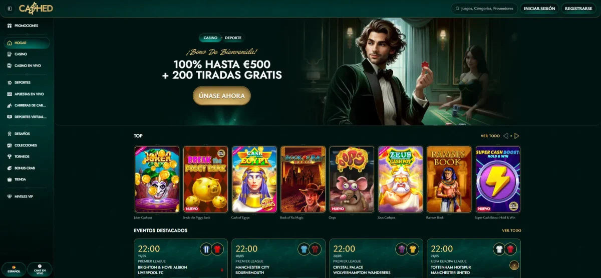 Cashed mejor casino Casino con retiros rápidos Cashed