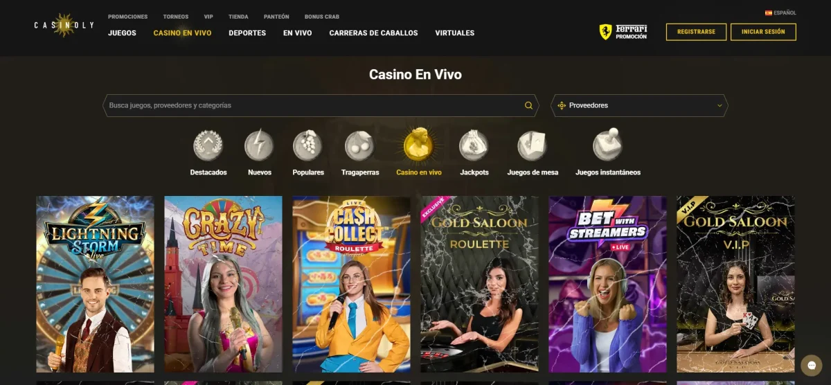 Casinoly-casino-en-vivo Casinoly todo tipo de ruleta en vivo
